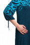 Платье "Олси" 1605045/2 ОЛСИ (Бирюза/розы)