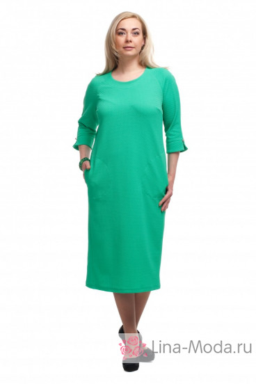 Платье "Олси" 1605023/5 (Зеленый)