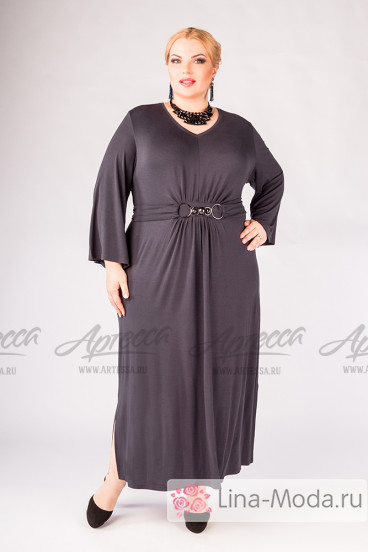 Платье "Артесса" PP32403GRY22 (Темно-серый)
