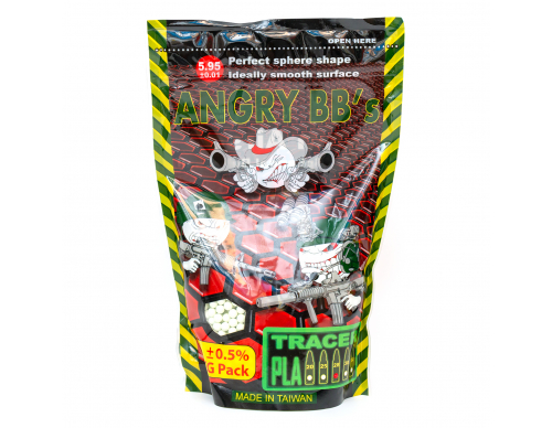 Шары ANGRY BBs 0,28 (3800 шт) ТРАССЕРНЫЕ AG-028TRG